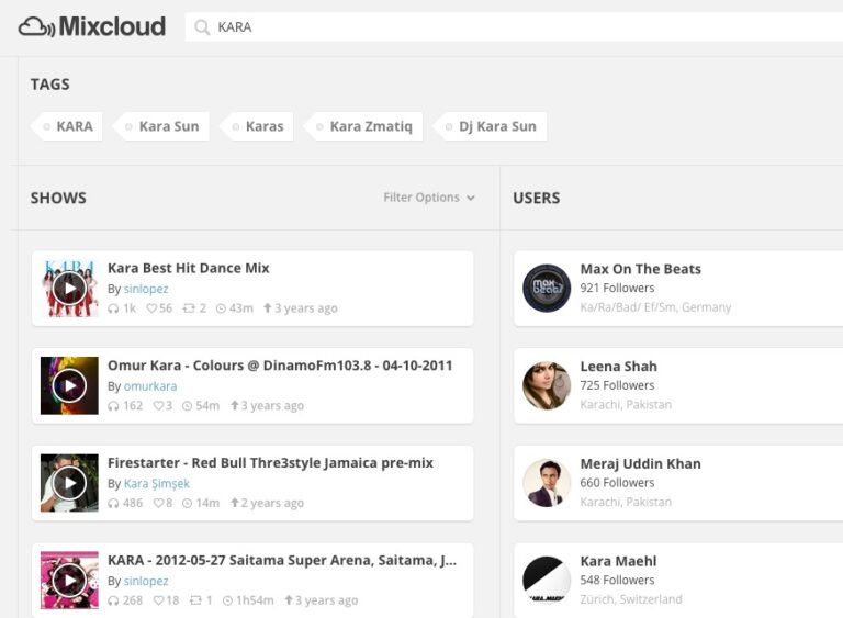 MixCloud KARA