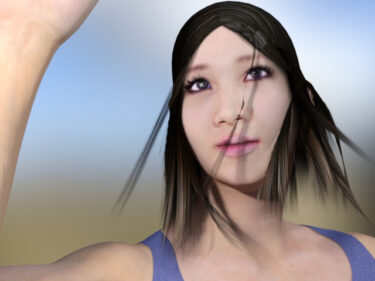 【3DCG】DAZ Studio4でダイナミッククロス&ヘアーを使ってみる？！