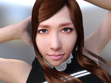 【3DCG】DAZ Studio4のコンフォームヘアーで「風」を表現すると？！