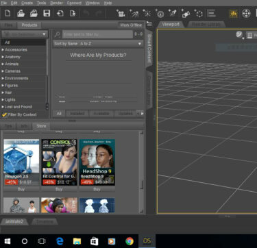 【Windows10】DAZ Studio 4.9が使えた？！