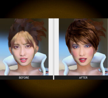 【ポートレート】ブラウザだけで顔とヘアースタイルのメイクアップ？！