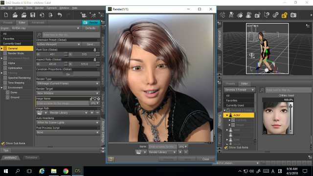 DAZ Studio Elastic GPUã¬ã³ããªã³ã°