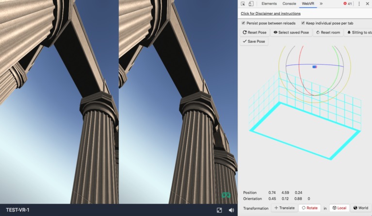 WebVR 6DoF