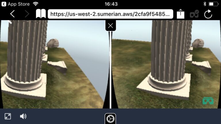 iPod touchでSumerian VR