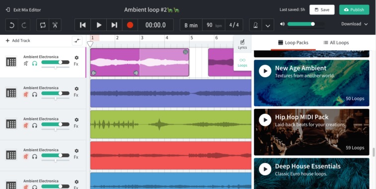 BandLab Mix Editor