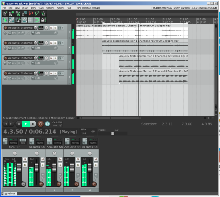 Reaper DTM DAW CrossOver Chrome OS