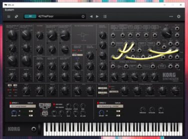 KORG MS-20 仮想Windows Paperspace