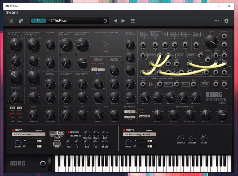 KORG MS-20 仮想Windows Paperspace